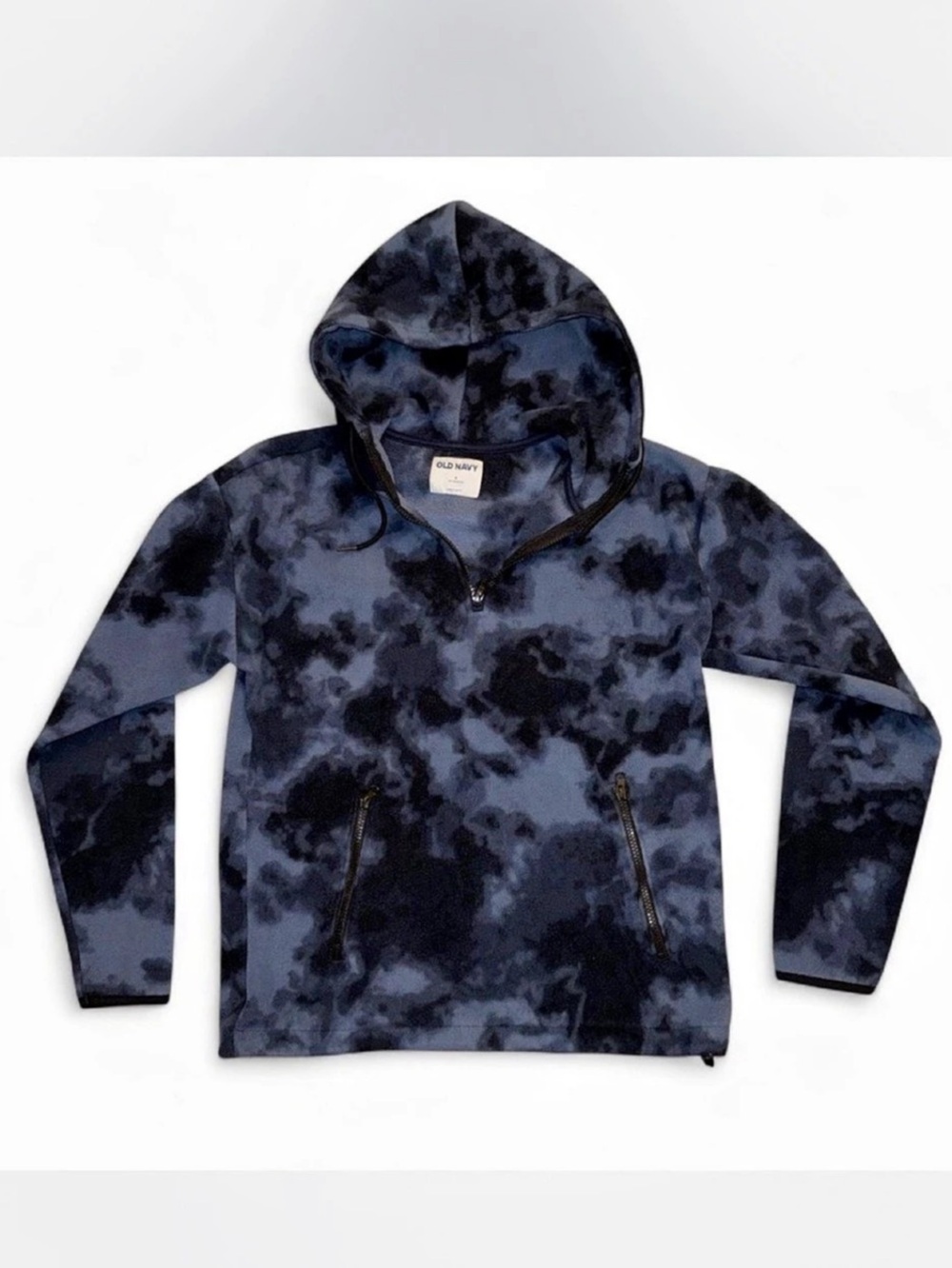 Old Navy tie-dye Zip-Pocket Fleece Hoodie Men's Small